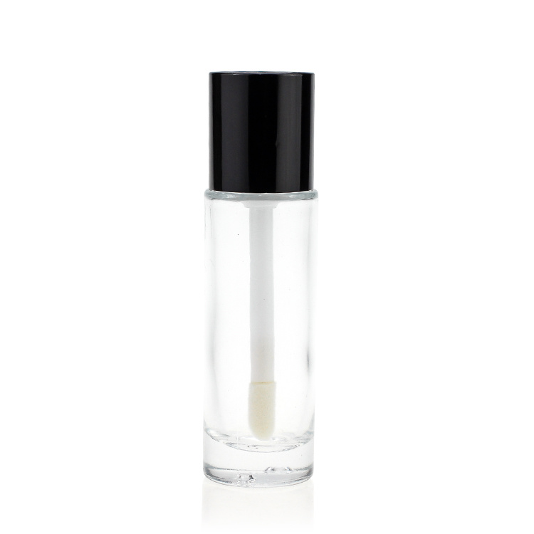 Cosmetic packaging — 30ml pump/dropper transparent empty round foundation glass bottles for cosmetics (6)