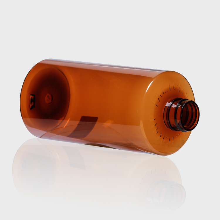 Cosmetic packaging — 500ml Eco Friendly Amber Empty Plastic PET Bottle Container (2)