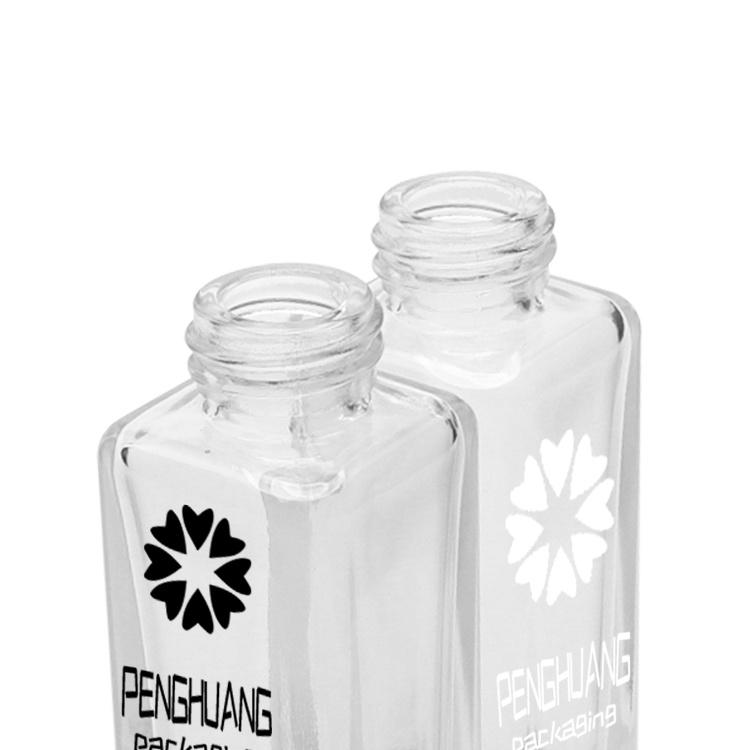 Cosmetic packaging — Face Serum Bottle 30ml Wholesale Skin Care Transparent Square Cosmetic Glass Dropper Bottle Luxury (5)