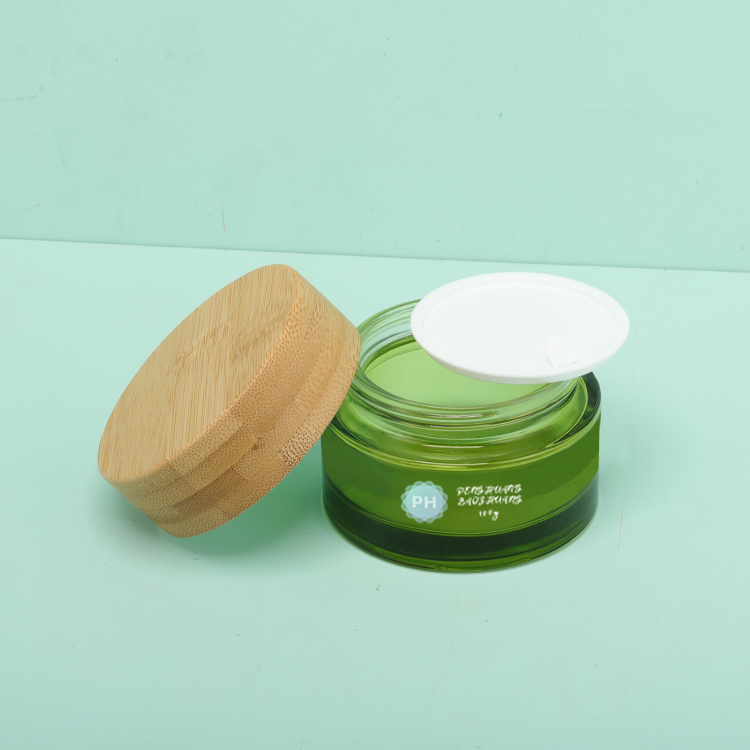 Cosmetic packaging — Hot Selling 100g Frost Skincare Cream Jars Cosmetic Face Cream Glass Larger Eco Friendly Cosmetic Packaging Containers (4)