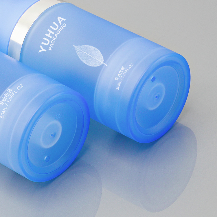 Cosmetic packaging — Customizable Luxury Empty Plastic Lotion Pump Bottle 30/50/75ml Face Cream Skin Care Airless Screen Printing PET CE Certified (6)
