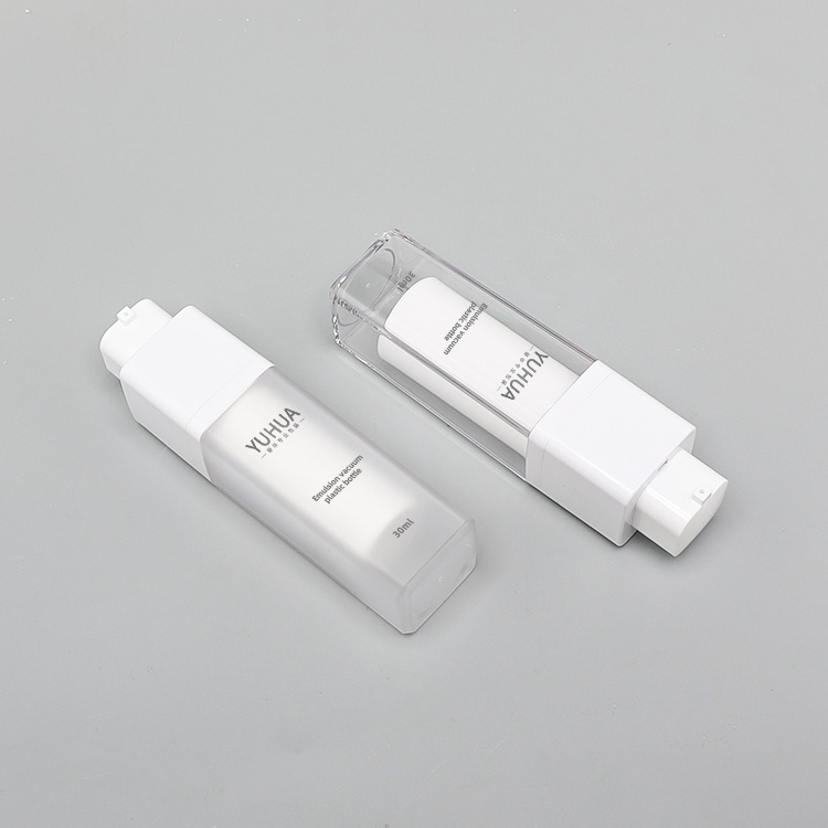 Cosmetic packaging — 15ml 30ml 50ml eco friendly skincare packaging vacuum pump sprayer bottle for sensitive skin care recycled plastic PET bottle (4)