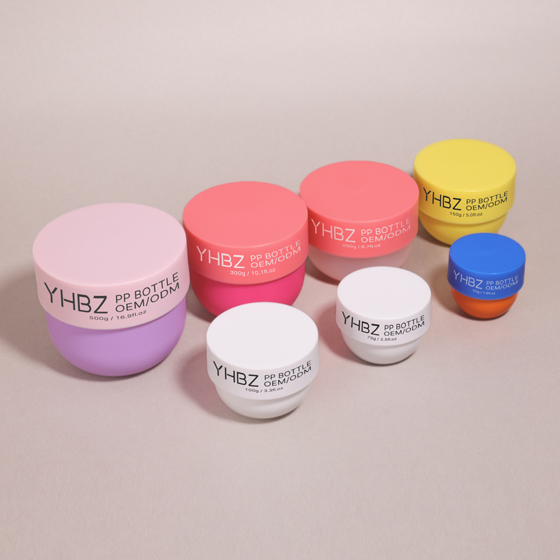 Cosmetic packaging — PP Cosmetic Jars 50g-500g 300g Body Butter Jars with Screw Top Lid 150ml Refillable Skincare Packaging for Face Cream Eye Cream (3)