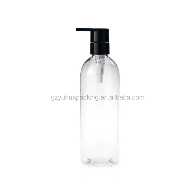 Cosmetic packaging — 16oz 480ml Empty Clear Plastic PET Lotion Shampoo Pump Bottle (2)