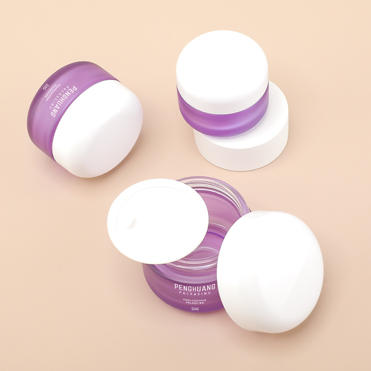 Cosmetic packaging — Luxury Luxury Cosmetic Amber Glass Jar with Lid 15/20/30/50g Skincare Face Body Cream Container for Facial Cleanser (4)