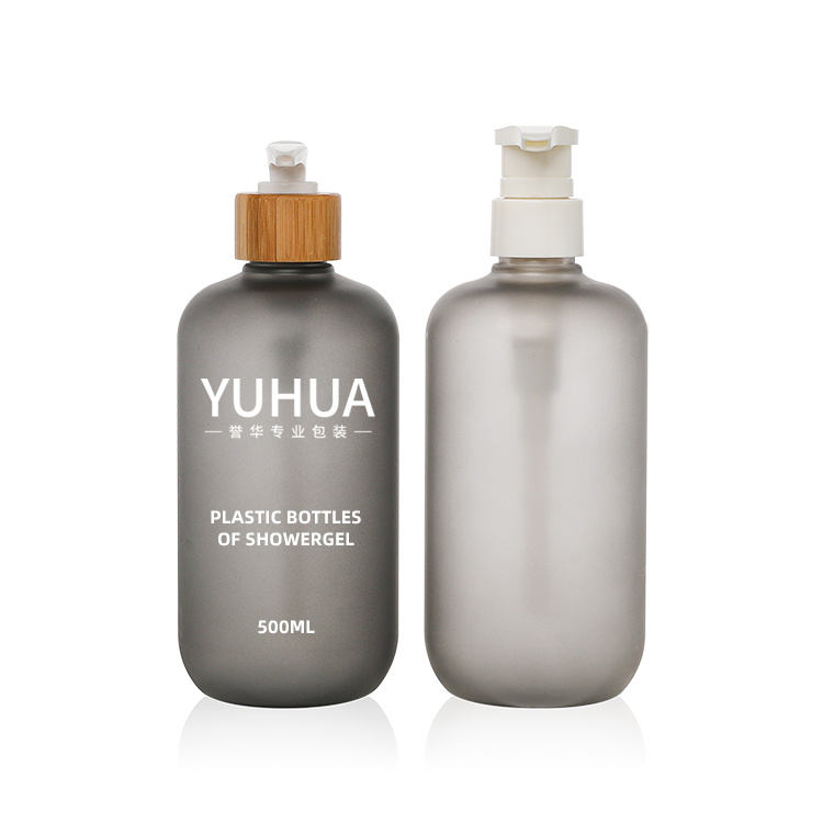 Cosmetic packaging — Custom 500ml Lotion Bottle Empty Cosmetic Plastic Shampoo Bottle Body Care Recycled Plastic Soap Foam Pump Frosted PET Bottle (6)
