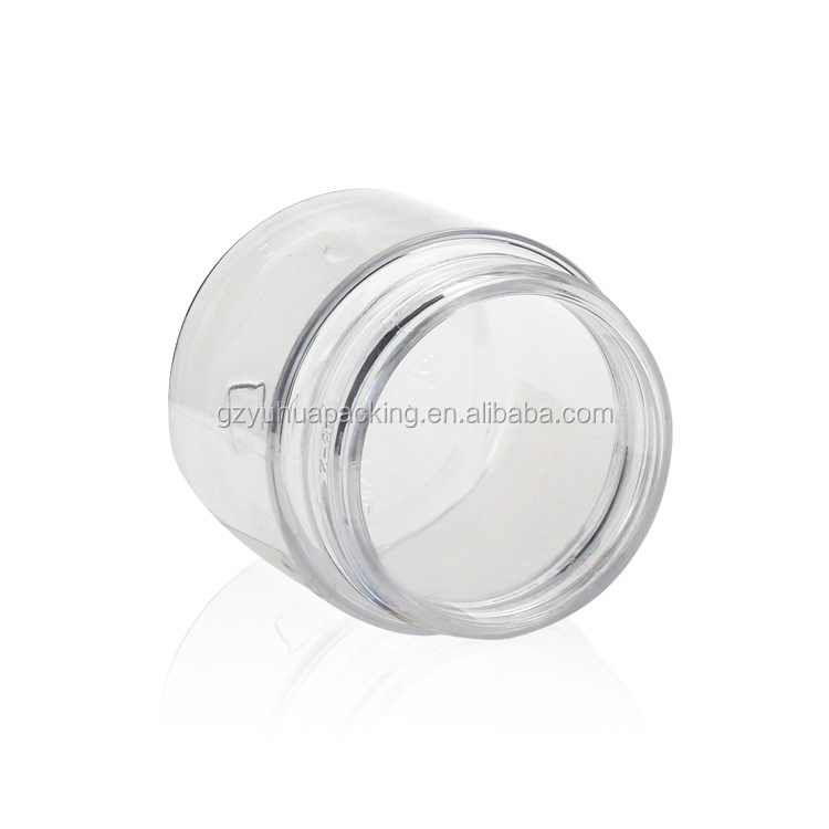 Cosmetic packaging — 30ml 1oz PET transparent packaging cosmetic jar with screw lid (4)