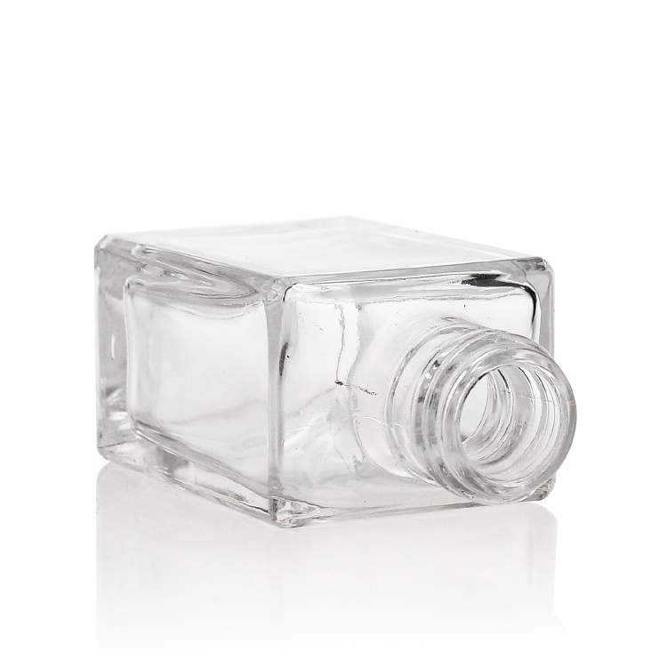 Cosmetic packaging — Foundation Bottles Transparent Make up Clear Glass Square Shape Luxury 30ml Glass Products Cosmetic Other Personal Care Gold Cap (4)