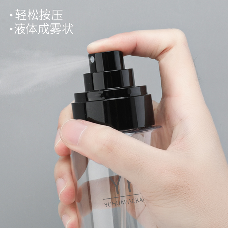 Cosmetic packaging — Custom Fine Mist Sprayer Bottle 80ml 120ml 150ml Cosmetic Packaging Plastic Skincare PET Face Toner Serum Shampoo Lotion (2)