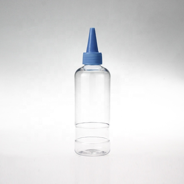 Cosmetic packaging — Special Shape Transparent 240ml Empty Plastic spray bottle  sanitizer bottle with dip pump (3)