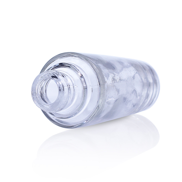 Cosmetic packaging — Clear Seal Foundation 30ml Bottles Liquid Foundation Bottle With Rubber Cap squeeze pump (5)
