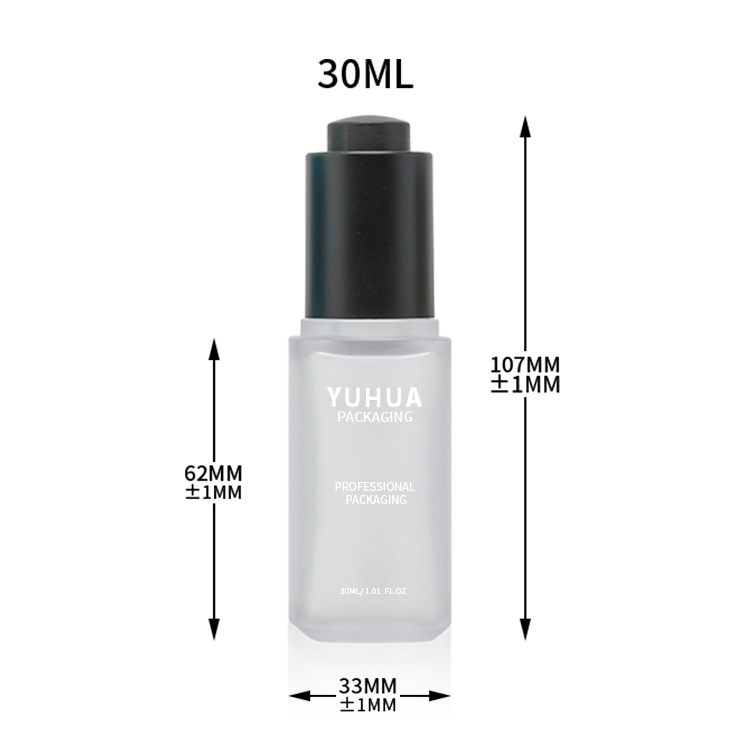 Cosmetic packaging — High Quality Custom Empty Serum Essential Oil Skincare Plastic Dropper Bottle Cosmetic Packaging Serum Plastic Bottle 30ml (4)
