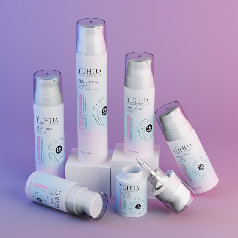 Cosmetic packaging — Custom Plastic 60-200ml PET Foam Dispenser Bottle Silk Screen Printing for Facial Cleaning Mousse Shower Gel Foaming Shampoo (5)