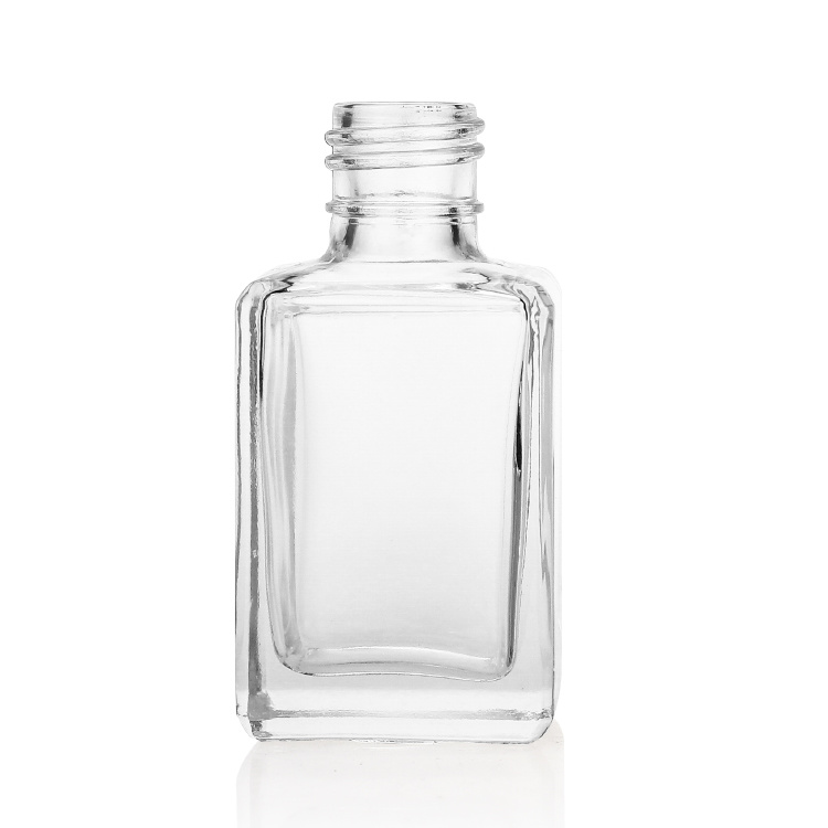 Cosmetic packaging — Foundation Bottles Transparent Make up Clear Glass Square Shape Luxury 30ml Glass Products Cosmetic Other Personal Care Gold Cap (3)