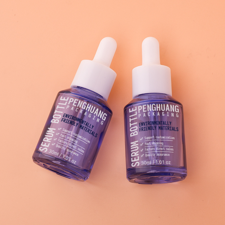 Cosmetic packaging — Custom 30ml glass dropper bottle wholesale glass cosmetic bottle skincare 1oz cosmetic packaging  glass serum bottle (3)