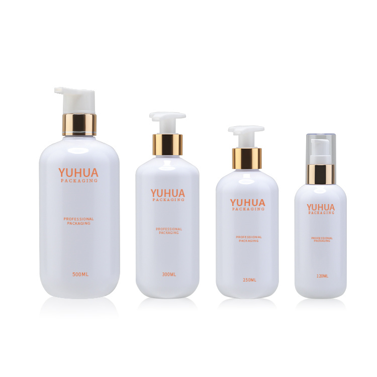 Cosmetic packaging — Professional Custom Skincare Packaging Plastic 120ml 250ml 300ml 500ml Round Bottle for Shampoo Lotion Packaging Bottle (6)