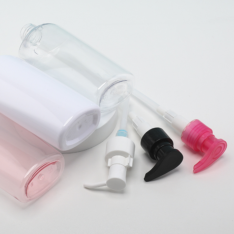 Cosmetic packaging — Empty White Plastic Lotion Bottle Liquid Conditioner 250ml Liquid PET Shampoo Bottles (4)