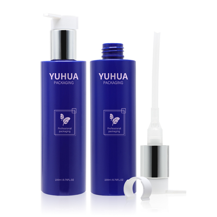 Cosmetic packaging — High Quality Empty Fine Mist PET 200ml Black Blue Plastic Lotion Bottle Makeup Setting Spray Bottle Recycled Cosmetic Packaging (4)