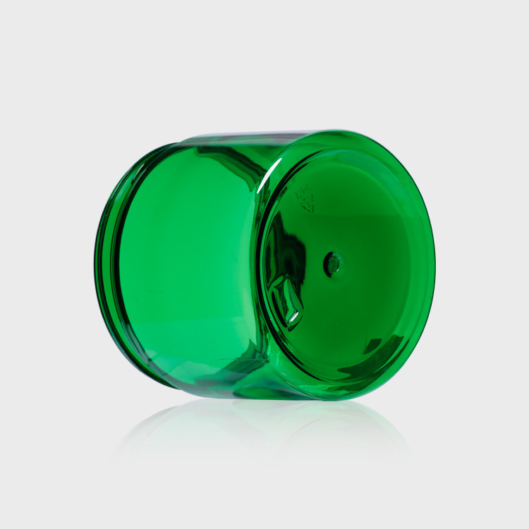Cosmetic packaging — PET Green Empty Packaging Jar Containers 480ml 16oz Skin Care Cream Recycling Plastic Round Customized Accepted (3)