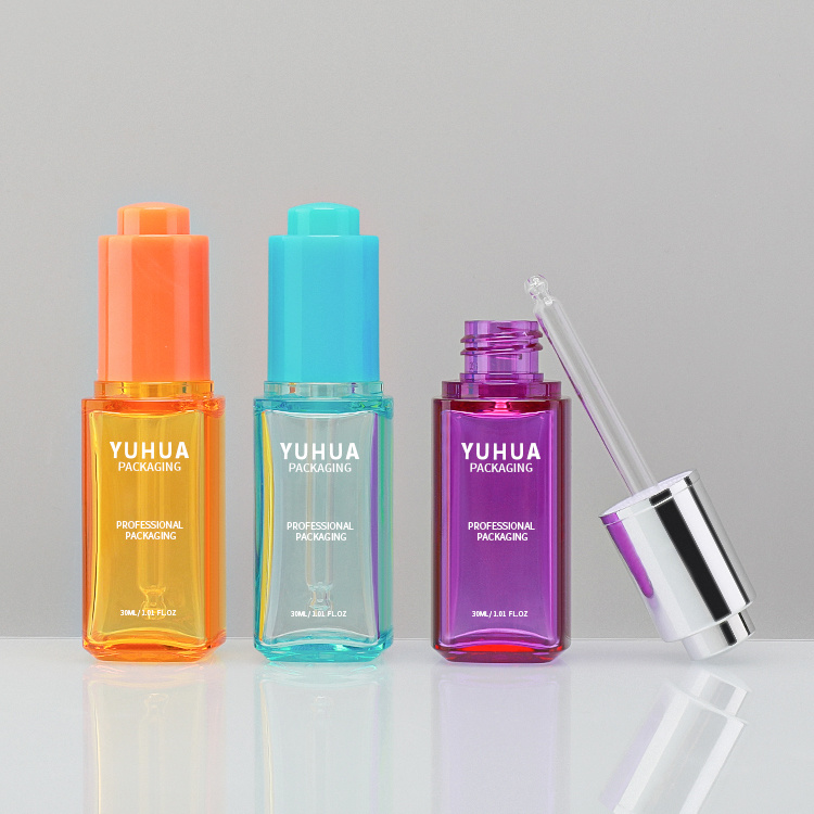 Cosmetic packaging — High Quality Custom Empty Serum Essential Oil Skincare Plastic Dropper Bottle Cosmetic Packaging Serum Plastic Bottle 30ml (2)