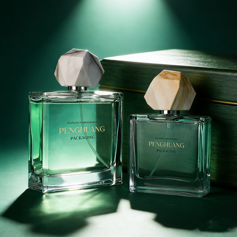 Cosmetic packaging — High Quality Colored Flat Square Shape 50ml 100ml Empty Perfume Bottle Cosmetics Packaging Container for Makeup Use China Design (2)