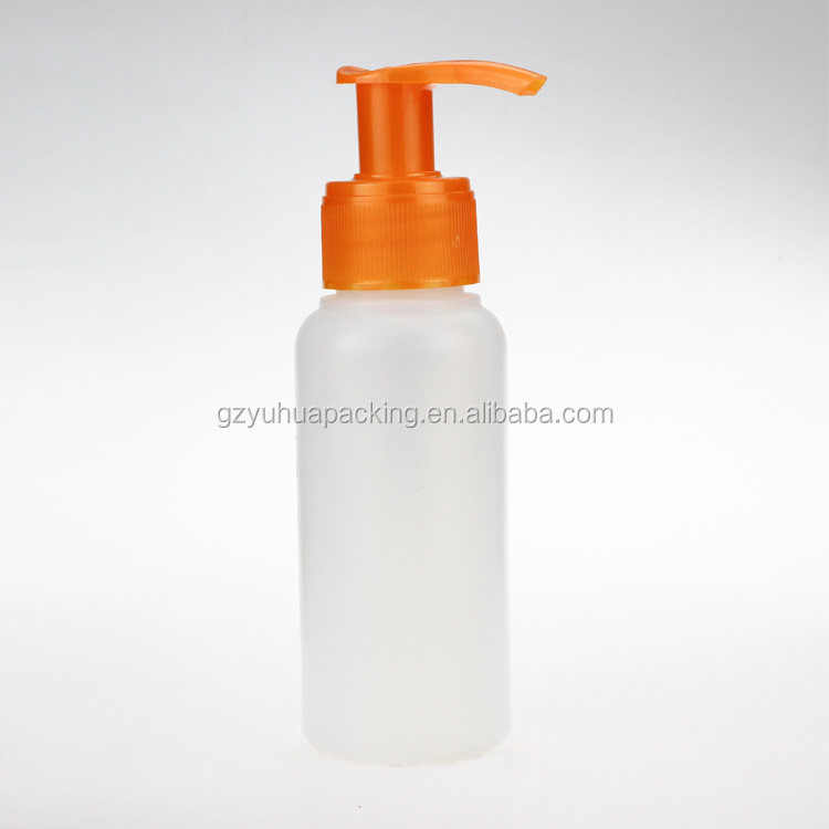 Cosmetic packaging — 100ml Empty White Plastic  Plastic Bottle with Screw Cap (5)