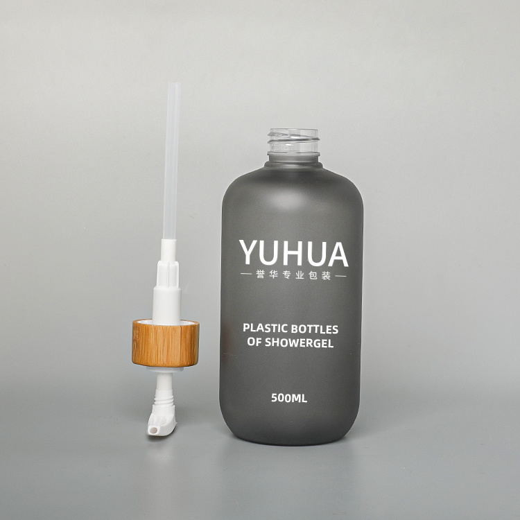 Cosmetic packaging — Custom 500ml Lotion Bottle Empty Cosmetic Plastic Shampoo Bottle Body Care Recycled Plastic Soap Foam Pump Frosted PET Bottle (2)