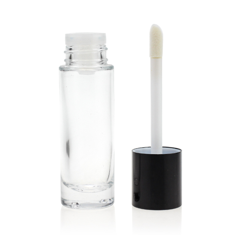 Cosmetic packaging — 30ml pump/dropper transparent empty round foundation glass bottles for cosmetics (2)