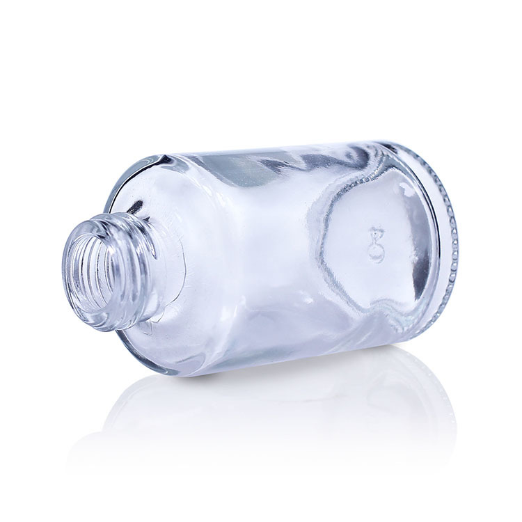 Cosmetic packaging — Empty Clear Black Pump Bottle makeup containers Liquid Foundation Packaging Glass Bottle Cosmetic (5)