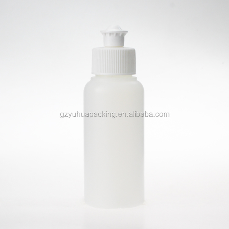 Cosmetic packaging — 100ml Empty White Plastic  Plastic Bottle with Screw Cap (2)