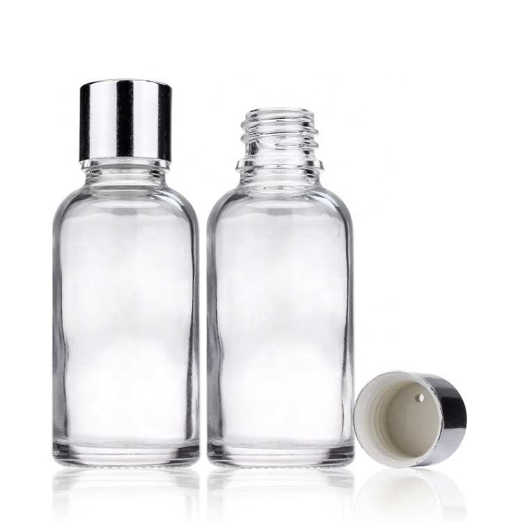 Cosmetic packaging — 1 Oz 30ml Essential Oil Dropper Bottles with Golden Caps Empty Refillable clear Bottle with Glass Eye Droppers (6)