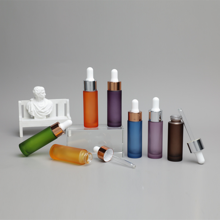 Cosmetic packaging — factory OEM  Clear Transparentl Serum oil Glass Dropper Bottle Cosmetic Package Face Serum Glass Bottle with Dropper (3)