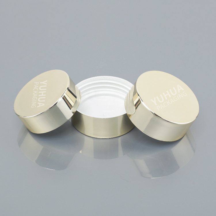 Cosmetic packaging — Cosmetic Jar Aluminum Screw Caps 56mm 52mm Cosmetic Jar Rose Gold Cap Round Plastic Screw Cap (5)