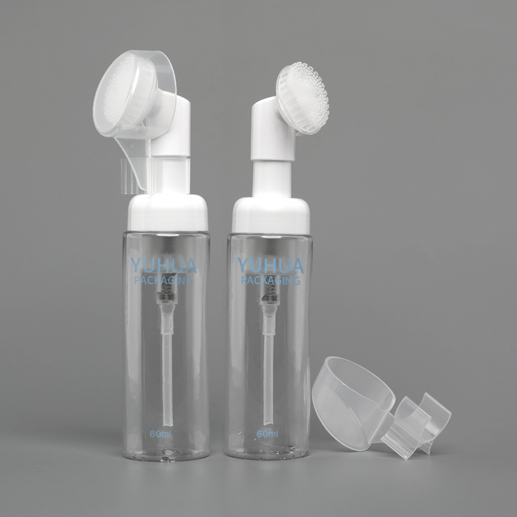 Cosmetic packaging — Empty Cleaner Packaging Container White facial cleansing Plastic Foam Bottle (5)
