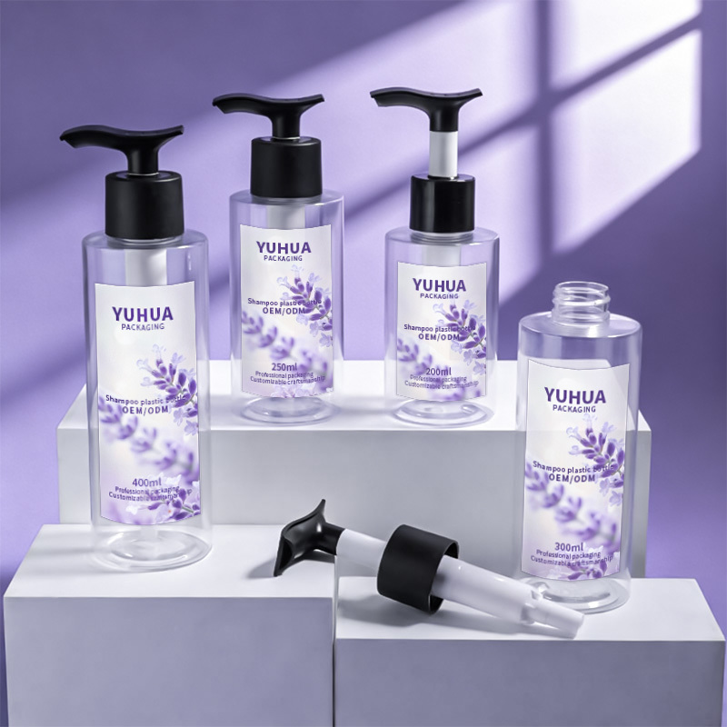 Cosmetic packaging — Wholesale 200/250/300/400ml Lotion Pump Plastic Bottle Hair Oil Body Shower Gel Bottle Empty Shampoo Conditioner Container (2)