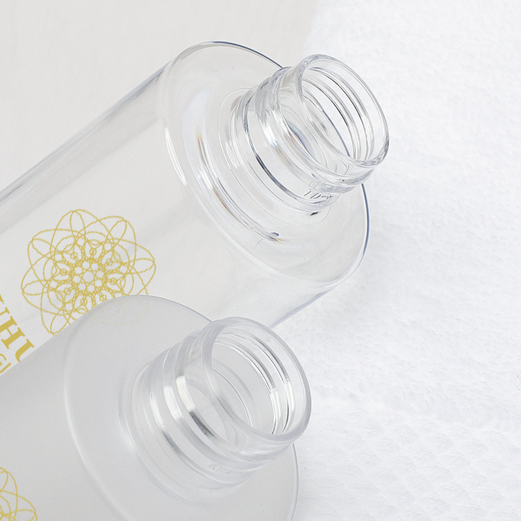 Cosmetic packaging — Custom Frosted PET Press Pump Shampoo Bottle 180ml 200ml Skincare Packaging Plastic Lotion Bottle (5)