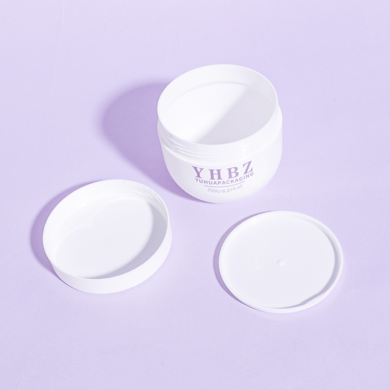 Cosmetic packaging — Wholesale Eco-Friendly PP Cosmetic Jar 500g Packaging Cream Jars Empty Plastic Body Scrub Butter Container Skin Care Eye Cream (4)