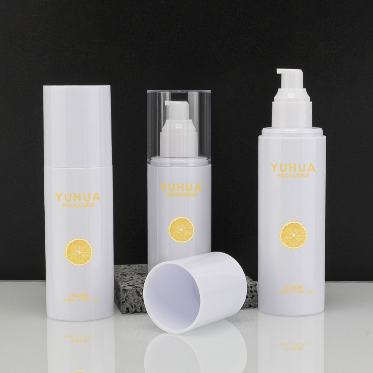 Cosmetic packaging — Recycled Refillable Cosmetic Plastic Bottle White Transparent Plastic Spray Bottle 100/120/150/180/200/250ml for Cosmetic (4)