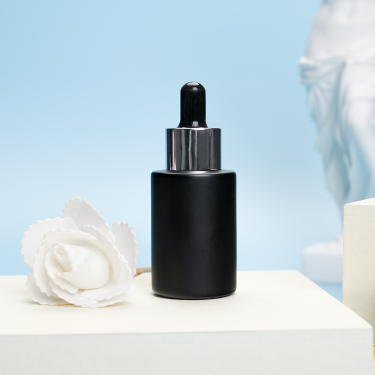 Cosmetic packaging — Personal care  30ml  colored glass dropper bottle serum dropper bottle with rubber stopper pipette can be OEM/ODM design (6)