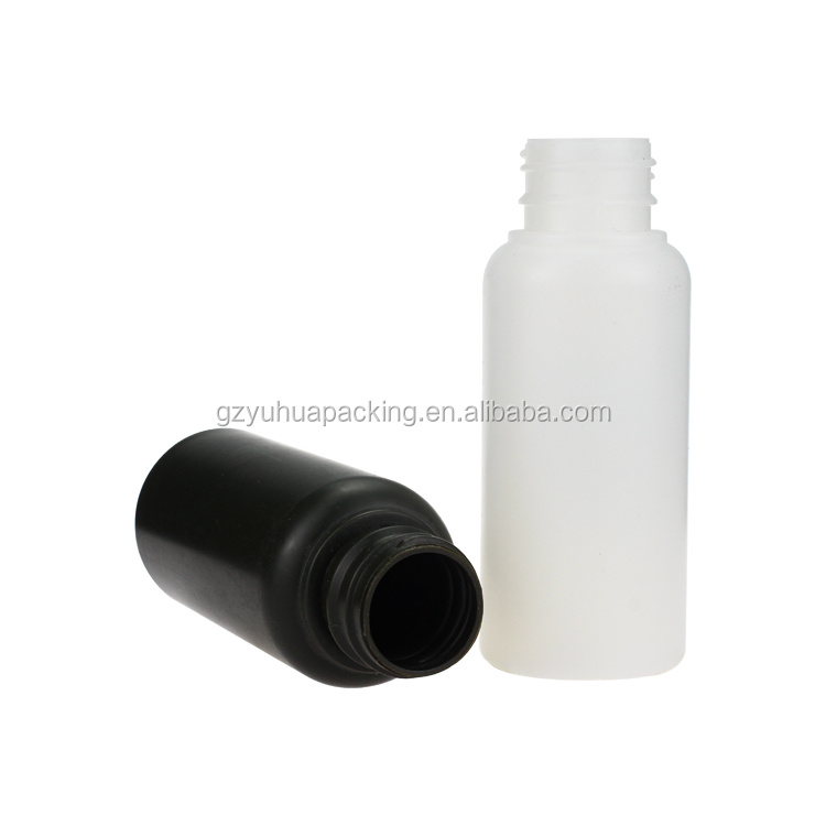 Cosmetic packaging — 100ml Empty White Plastic  Plastic Bottle with Screw Cap (6)