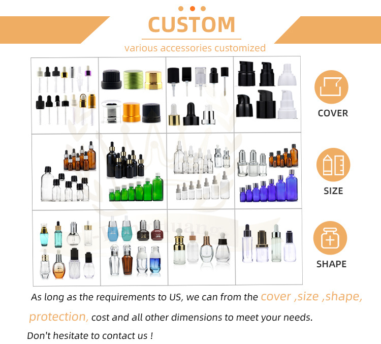 Cosmetic packaging — Factory price 15ml eye face essential oil bottle gold round glass dropper bottle silver glass dropper bottles (3)
