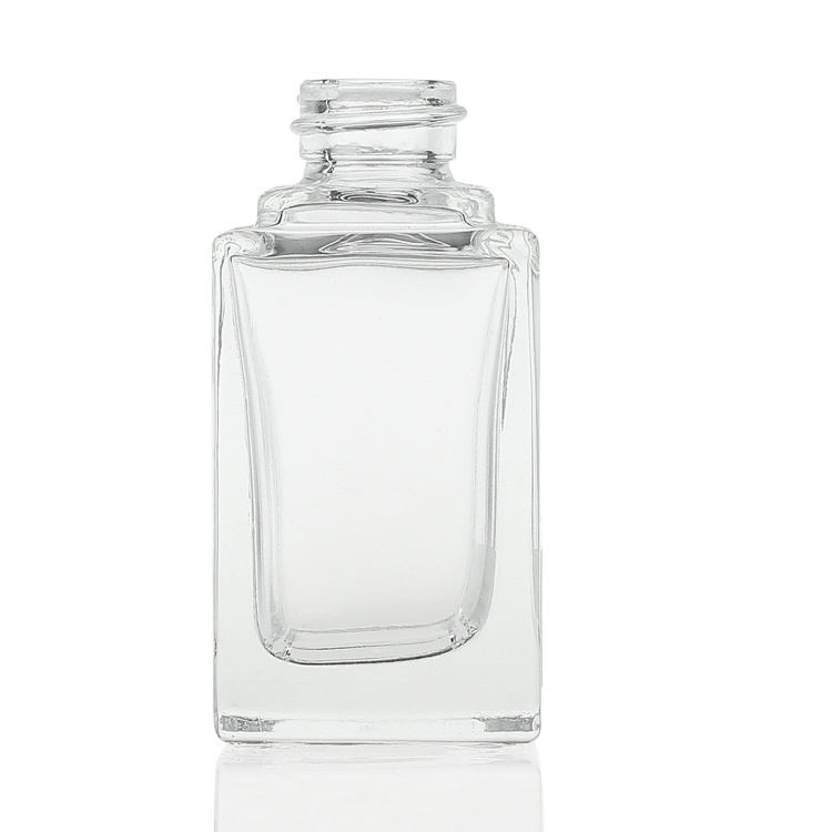 Cosmetic packaging — Luxury  25ml Glass bottle packaging Square Liquid clear Foundation Bottle Lotion Pump (3)