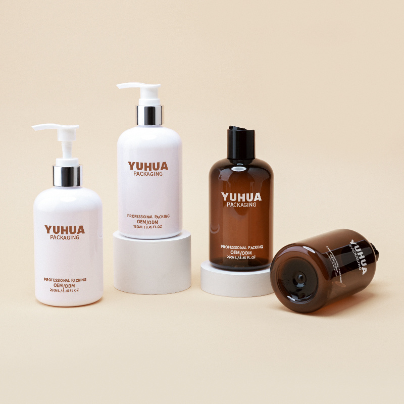 Cosmetic packaging — Empty Container Customizable Color PET Pump Lotion Shampoo Body Cream Bottles 250ml 500ml (2)