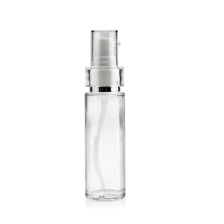 Cosmetic packaging — Empty bottle foundation cosmetic packaging 30ml 40ml frosted painting silk screen bottle with pump (2)