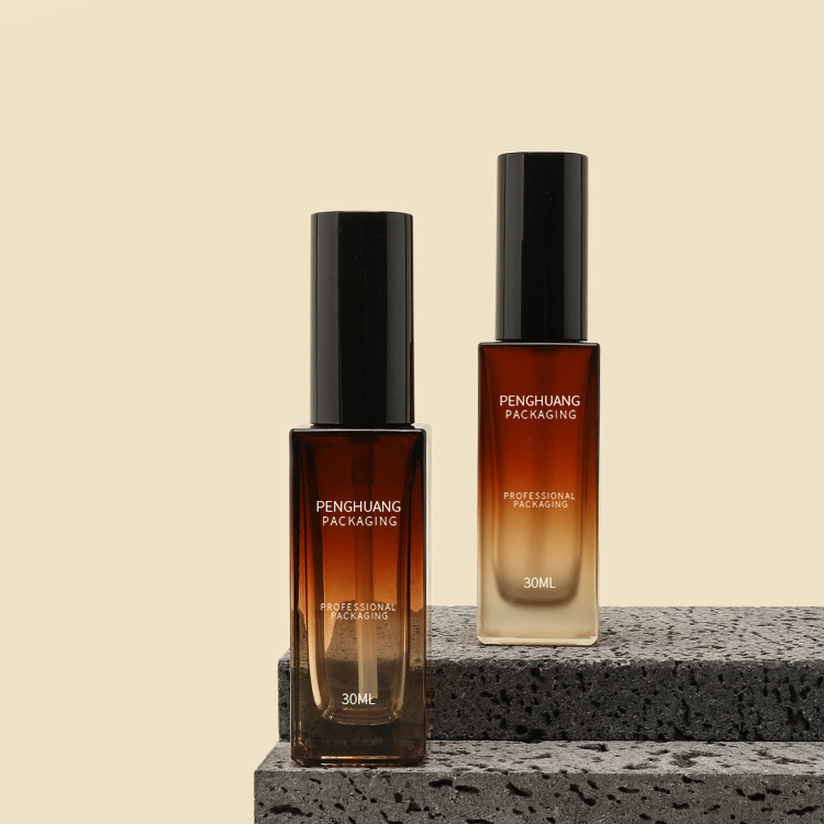 Cosmetic packaging — Wholesale Customized Skincare Packaging 30ml Amber Cosmetic Packaging Toner Dropper Spray Bottle for Facial Care Moisture (2)