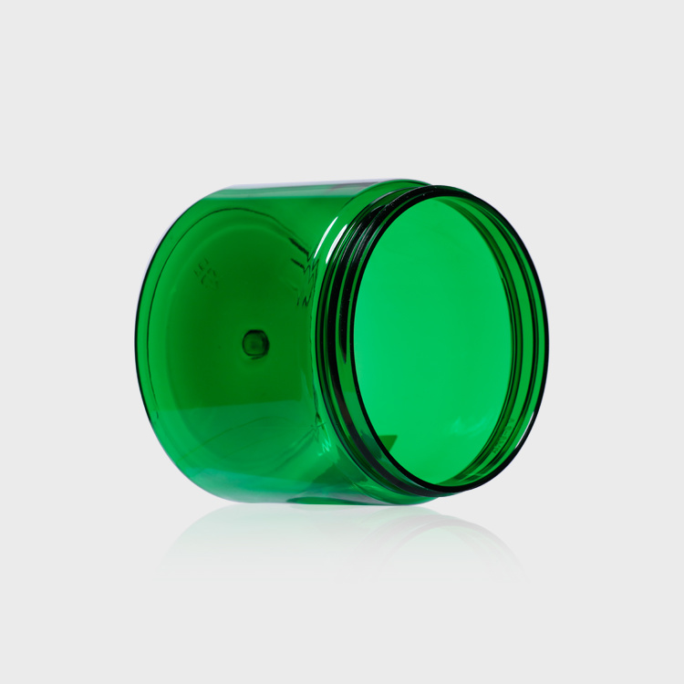 Cosmetic packaging — PET Green Empty Packaging Jar Containers 480ml 16oz Skin Care Cream Recycling Plastic Round Customized Accepted (2)