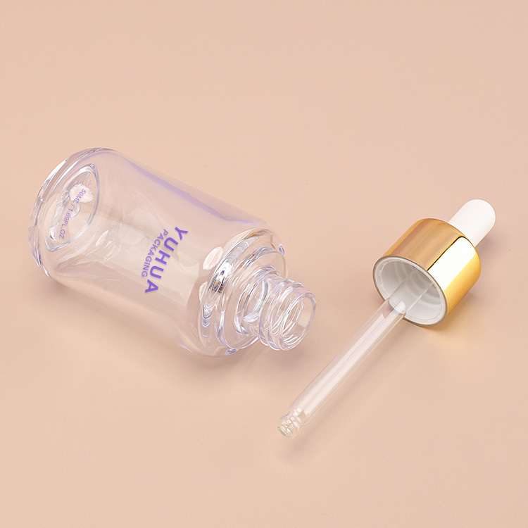 Cosmetic packaging — Recycled cosmetic packaging plastic serum bottle 1oz 30ml with dropper cap Refillable dropper bottle (4)