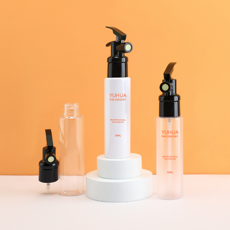 Cosmetic packaging — 50ml Refillable White PET Bottle Trigger Sprayer Empty Plastic Cylinder for Cleaning and Air Freshening (5)