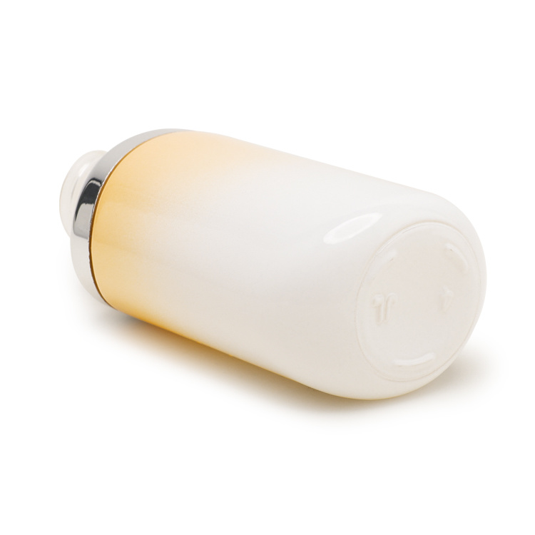 Cosmetic packaging — 30ml oval shape glass dropper bottle with silver shoulder (6)