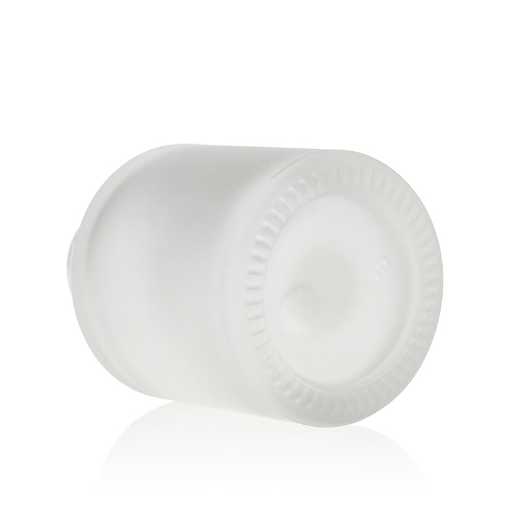 Cosmetic packaging — Matte Customized Short cylinder round bottle 30ml with silvery golden white dropper (6)